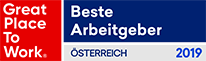 Logo 2019 Great place to work. Beste Arbeitsgeber Österreich